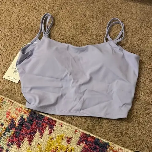 Halara NWT  lilac tank top sports bra L