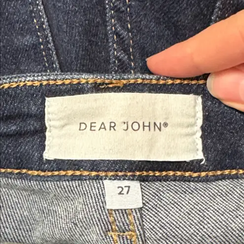Dear John Gisele Skinny Dark Blue Jeans Breakwater Wash size 27
