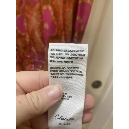 Cleobella Giselle Dress Womens XS Maxi Floral Ruffle Sleeve Boho Pockets