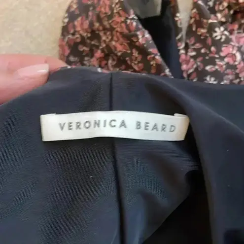 Camilla VERONICA BEARD Vickerie High Leg One-Piece Swimsuit Dark Plum Floral $288