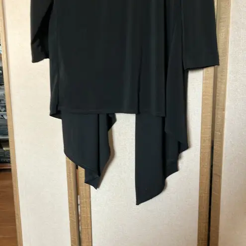 Jaclyn Smith Black Waterfall Cardigan small