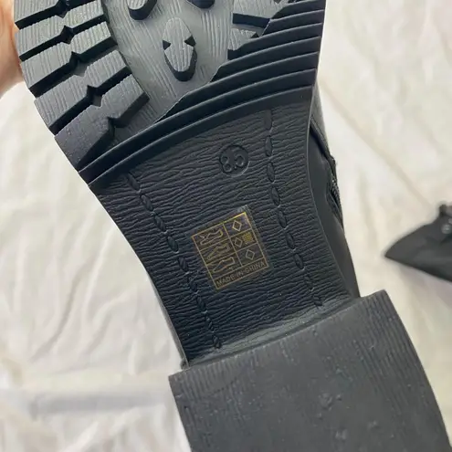 Dream Paris NEW Dream Pairs Black Chunky Platform Buckle Slouchy Knee High Heel Boots US 8.5 - Image 7