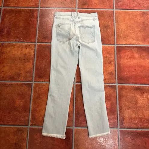 McGuire Denim McGuire Light Wash Distressed Frayed Hem Jeans Size 26