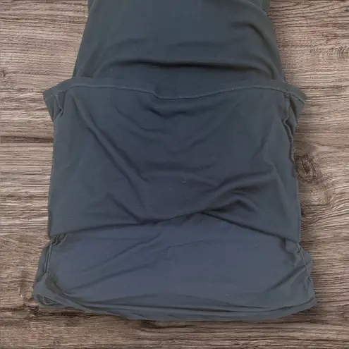 Marine layer Black Ribbed Midi Dress Style 13196 Size Large