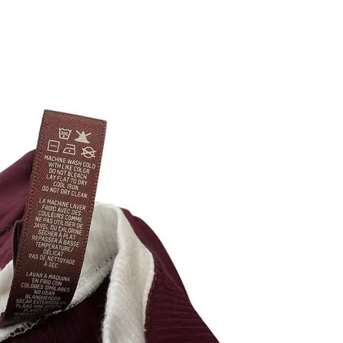 SKIMS Soft Lounge Ringer T-Shirt Long Dress Maxi Maroon Red Size Small