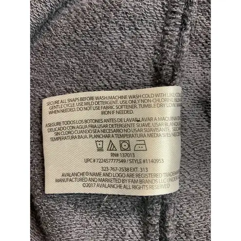 Avalanche Women's Snap Neck Pullover Sweatshirt Sz L/G Thumbholes Outdoor