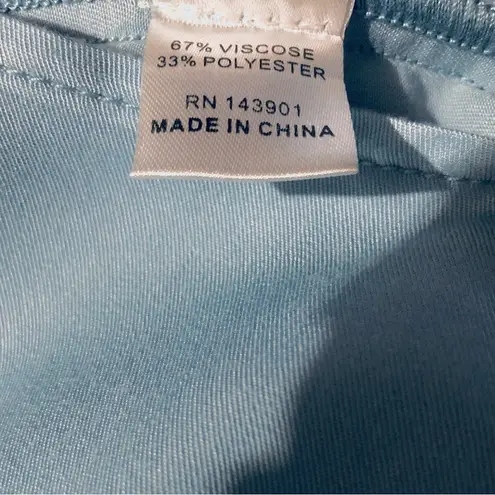 Coco + Carmen Harbor Tie Front Light Blue Ladies Top NWT!