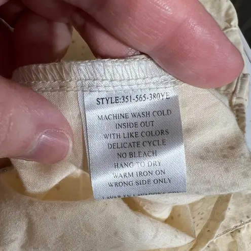 Y2K Roper Womens Button Down Blouse Top Floral Pearl Snap Button Cream Medium Silver