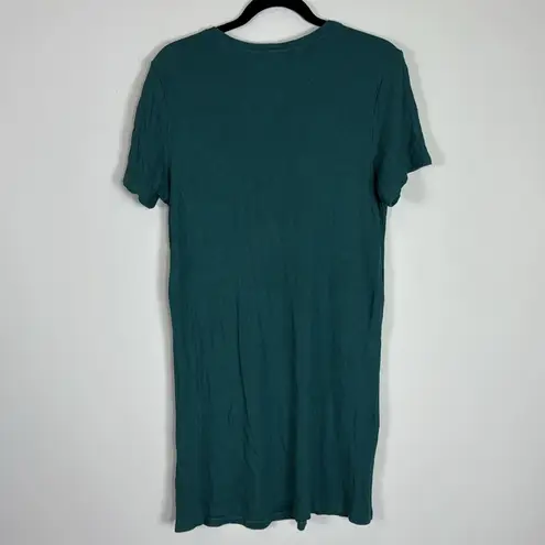 ANDIE The Waffle T-shirt Dress Loungewear in Dove Size Large