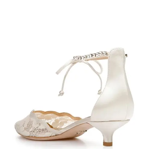 Badgley Mischka Women's Betsy Lace Kitten Heel Pumps