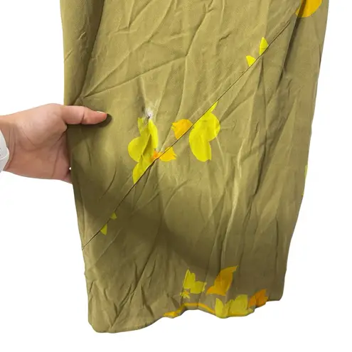 SOLEIL SOLEIL INES DRESS TULIP HAZEL SILK Green