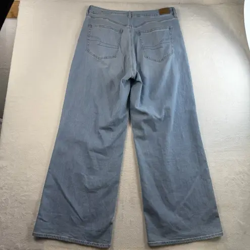 American Eagle  16 Long 16T Jean Curvy Super High Waisted Baggy Straight Strigid