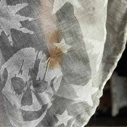 Alexander McQueen | Silk Skull Print Large Square Sheer Scarf