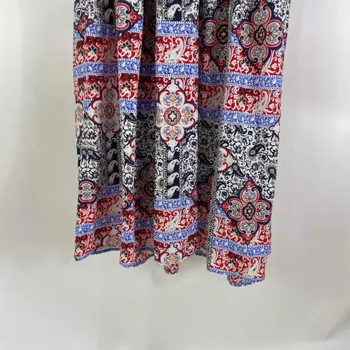 L'Agence Teresa Boho Babushka Floral Paisley Print Maxi Dress XS