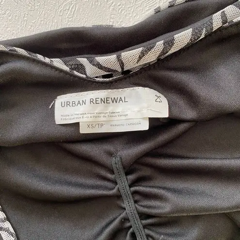 Urban Renewal Zebra Print Crop Top Size XS Made From Vintage Fabric