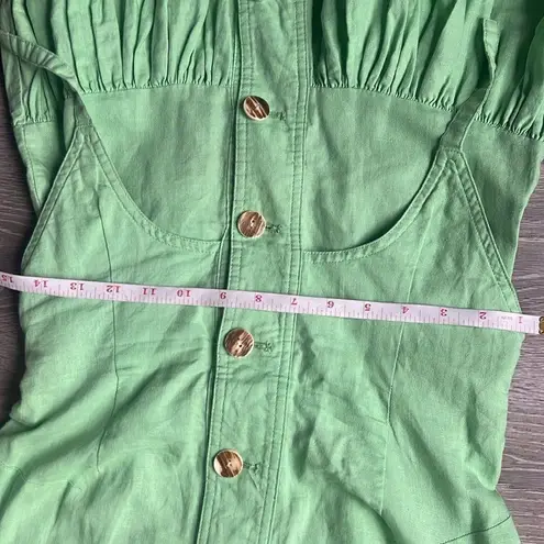 HOUSE OF SUNNY Rustic Cold Shoulder Dress Garden Green Green Size 4