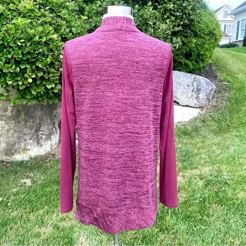 LOGO By Lori Goldstein LOGO Soft Zip Up Pocket Sweater