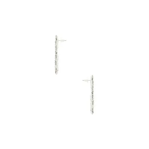 8 Other Reasons Stone Burst Statement Earrings Silver Womens Size OS