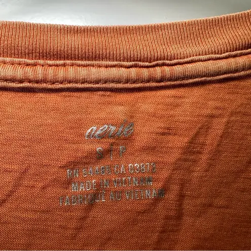 Aerie  Orange Vintage Wash “Together Y’all” Graphic Tee size Small