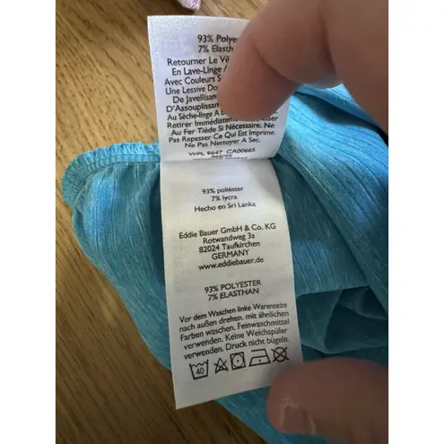 Eddie Bauer  Women Long‎ Sleeve V-Neck Stretch Ruched Shirt Sz Medium Lightweight thumbnail 10