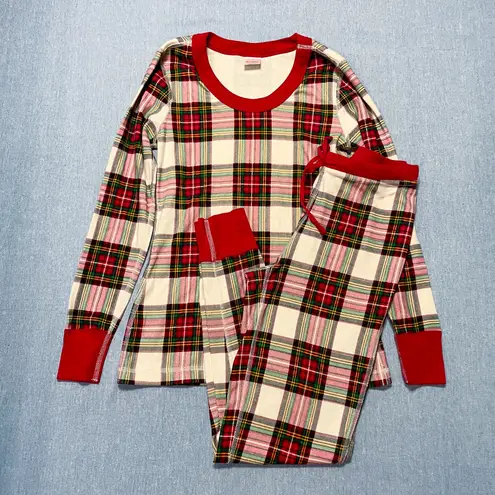 Hanna Andersson Adult Holiday Long John Pajama Top Size S and Bottom Size XS Multiple
