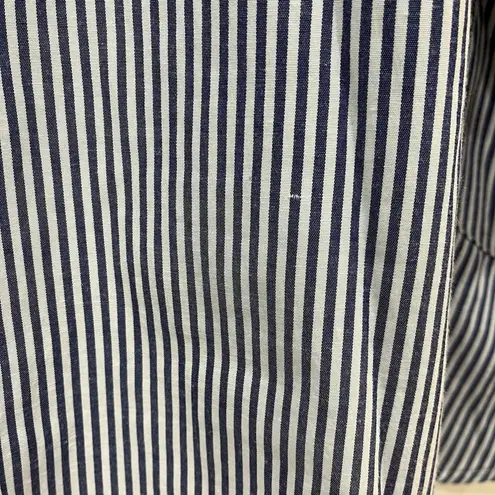 For Cynthia Women Striped Collared Tunic Top Pockets Bell Sleeve 3X Plus