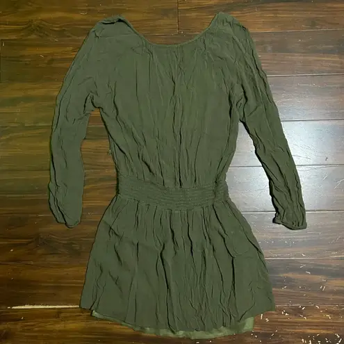 Charlotte Russe 3/4 Sleeve Green Dress 