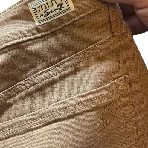 Seven 7 Women's Khaki Utility Style Pants Trousers