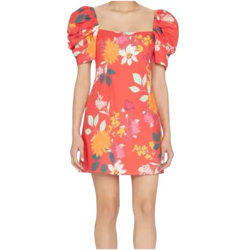 Cara Cara Kelly Dress Punch Floral Spice NWOT – Size Medium Red