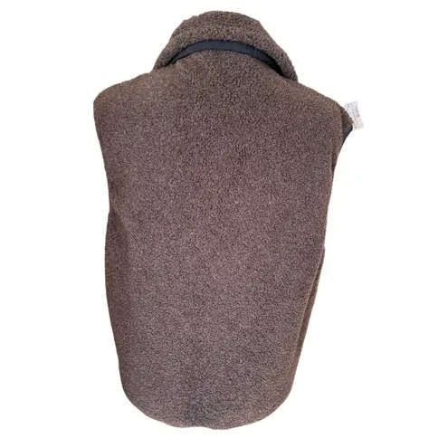 Black Diamond brown sleeveless soft zip up collared vest women's size XS