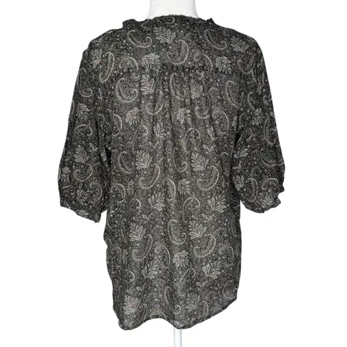 Denim & Supply Ralph Lauren Ralph Lauren Denim & Supply S Lace Up Top Boho Peasant Gypsy Blouse