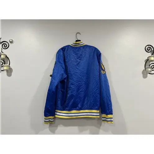 Pro Standard Warriors Satin Jacket Large L FLAW AS IS Blue