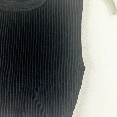 Babaton Black Sculpt Knit Muscle Tank