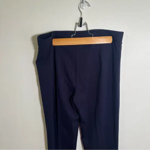 Susan Graver Everyday Legging Navy Blue Ankle Length XSP