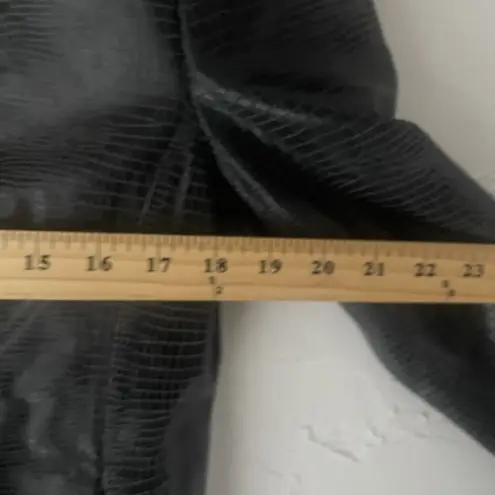 Valerie Stevens Y2k Large 100% Leather Snake Skin Embossed Grunge Bomber Jacket