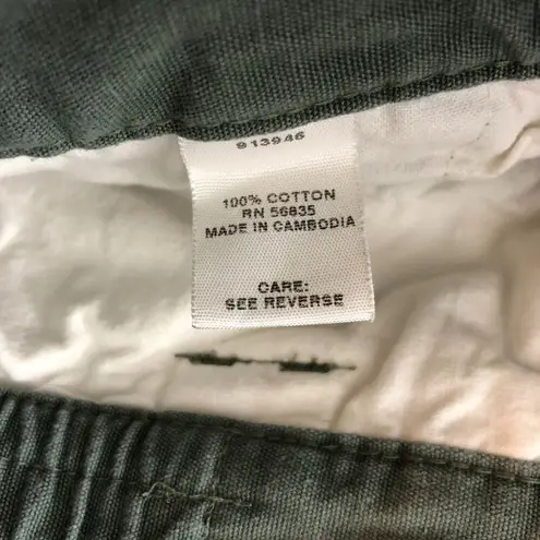 Cabela's Trail Hiker Cargo Shorts 100% Cotton Green 18