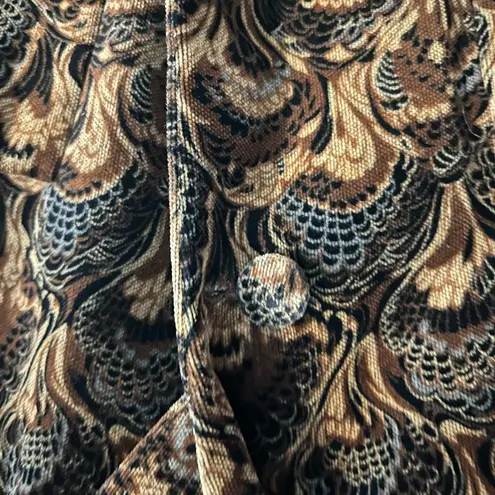 Handmade Paisley Blazer Brown Black Size XL