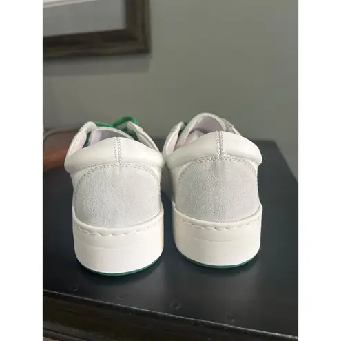 The Row Marley Suede Paneled Leather Sneakers Milk White Womens Size 35 5