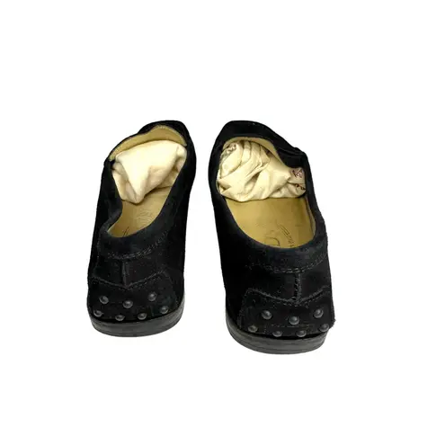 Tod's  women's black suede penny‎ loafer size 8.5