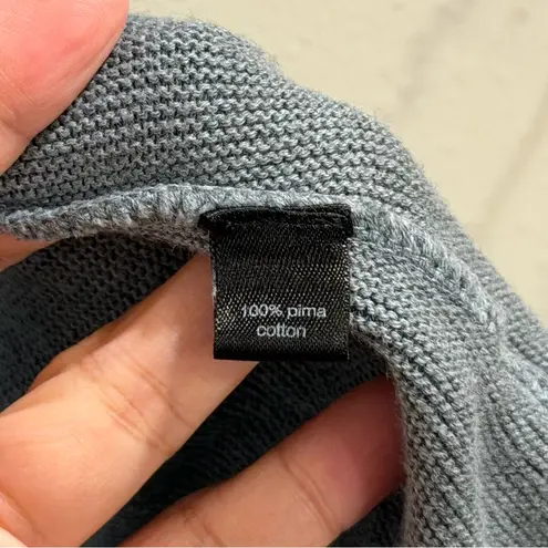 Peruvian Connection Size Large Pima Cotton Open Front Cardigan Sweater Soft Knit