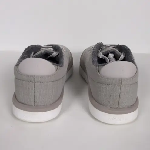 Allbirds Wool Piper Woven Lace Up Sneaker in Pewter Grey Blizzard Sole Women's 7