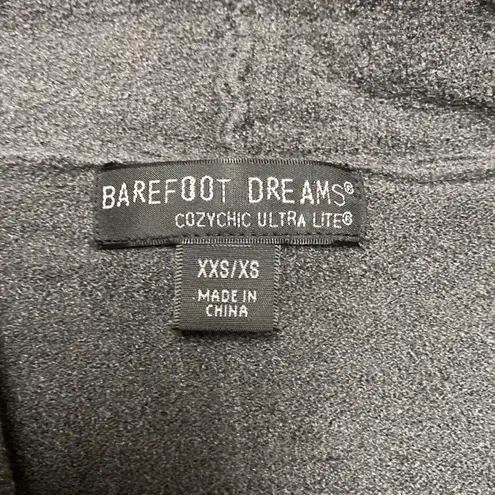 Barefoot Dreams CozyChic Ultra Lite High Low Cardigan In Carbon Gray