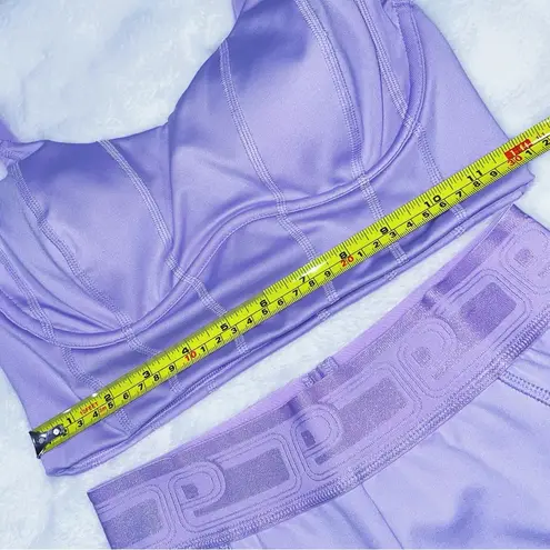 PINK - Victoria's Secret VICTORIA SECRET PINK Lilac Purple 2 Piece Activewear Set Bra & Shorts Size Small