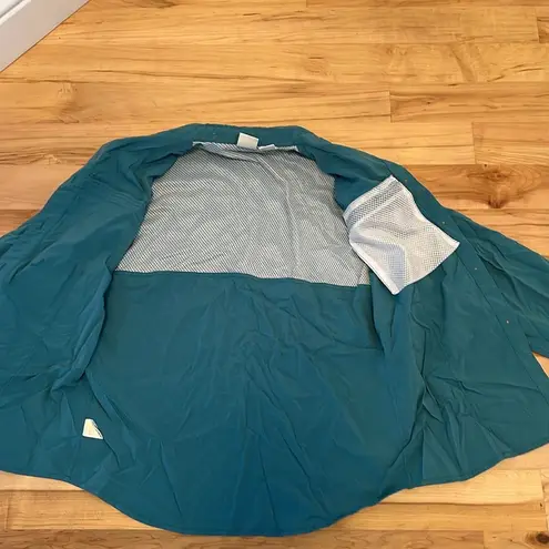 The North Face  Turquoise Botton Down Nylon Shirt