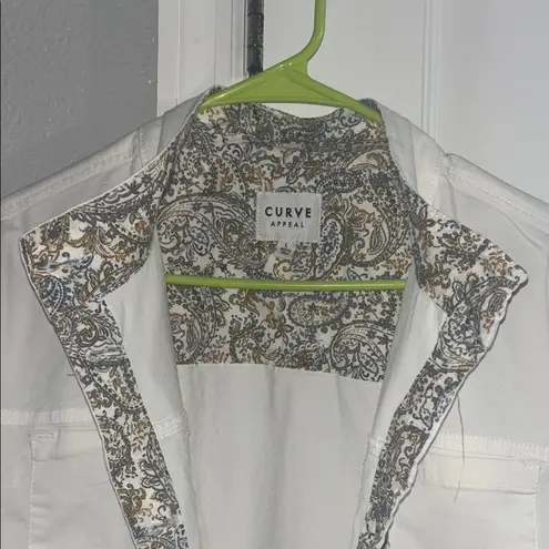 White Utility Jacket with Stand