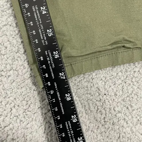 Old Navy  Pants Women 18 Olive Pull on Drawstring Stretch Flat Front