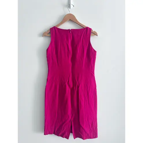 Tahari dress size 4 pink linen