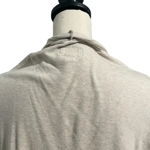 PACT Wmns Beige Organic Cotton Ribbed Sleeve Open Front Cardigan Sweater Sz M/L Tan Size L