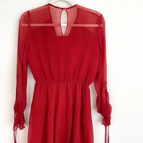 Shoshanna Red Silk Mini Dress