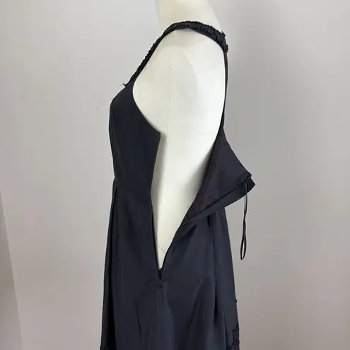 BHLDN x Quillaree Gens Du Monde Dress 100% Silk Black Size 4